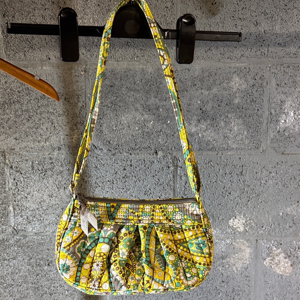 Vera Bradley Vibrant Yellow, Green and Brown Patterned Women's Bag